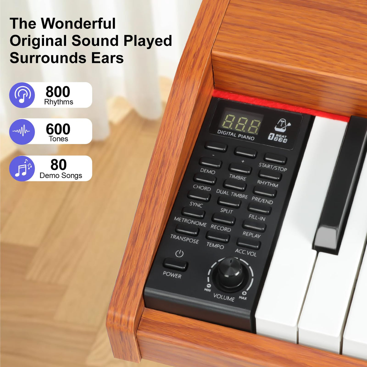 88 Key Semi-Weighted Digital Piano R208
