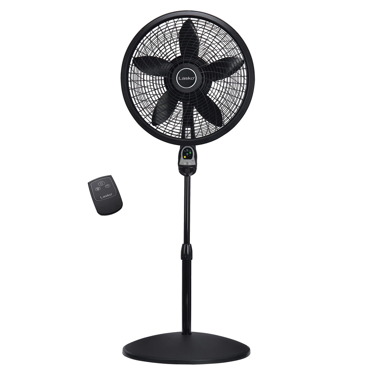 Oscillating Pedestal Fans with Adjustable Height, Timer, Remote Control and 3 Speeds I946397
