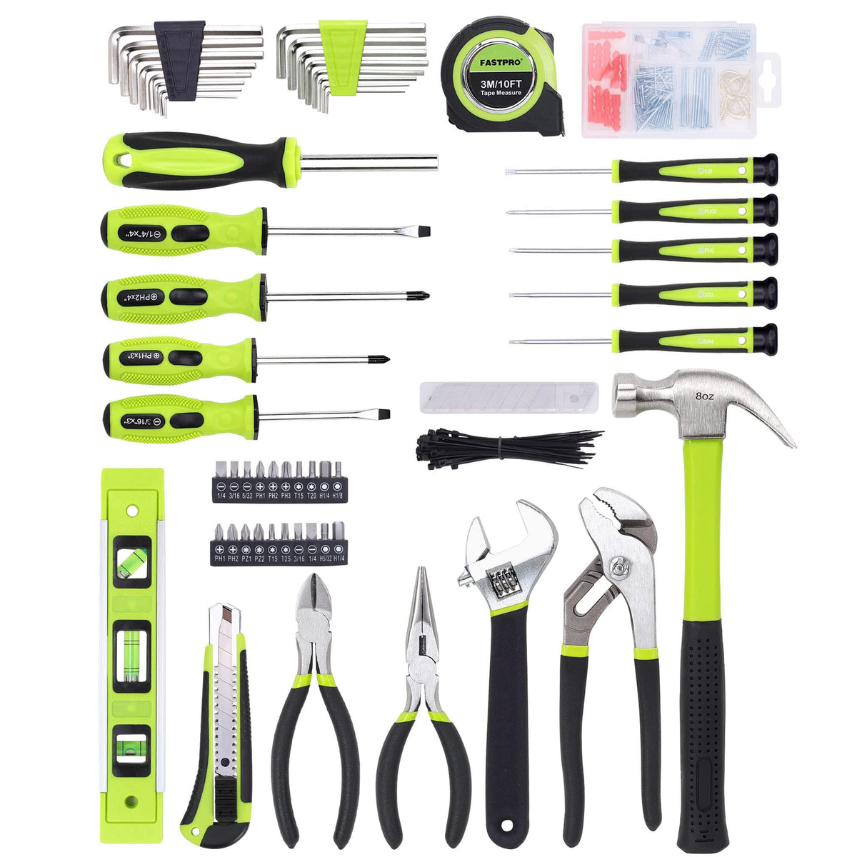 215-Piece Home Repairing Tool Set with 12-Inch Bag P314