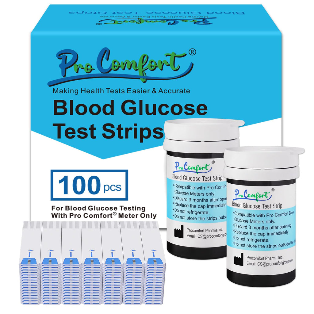 Glucose Test Strips 100 Count No Coding H745