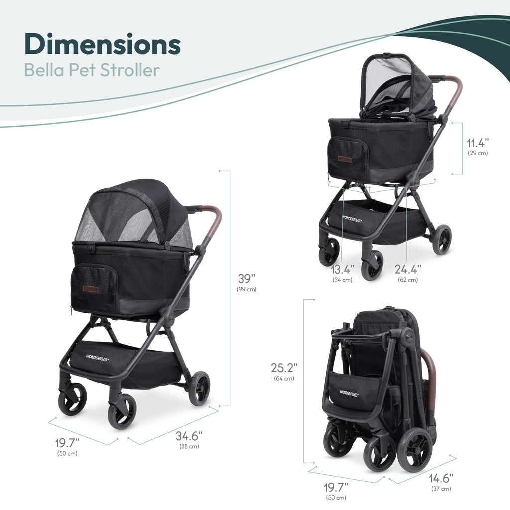 Lightweight Aluminum Frame Pet Stroller O61277