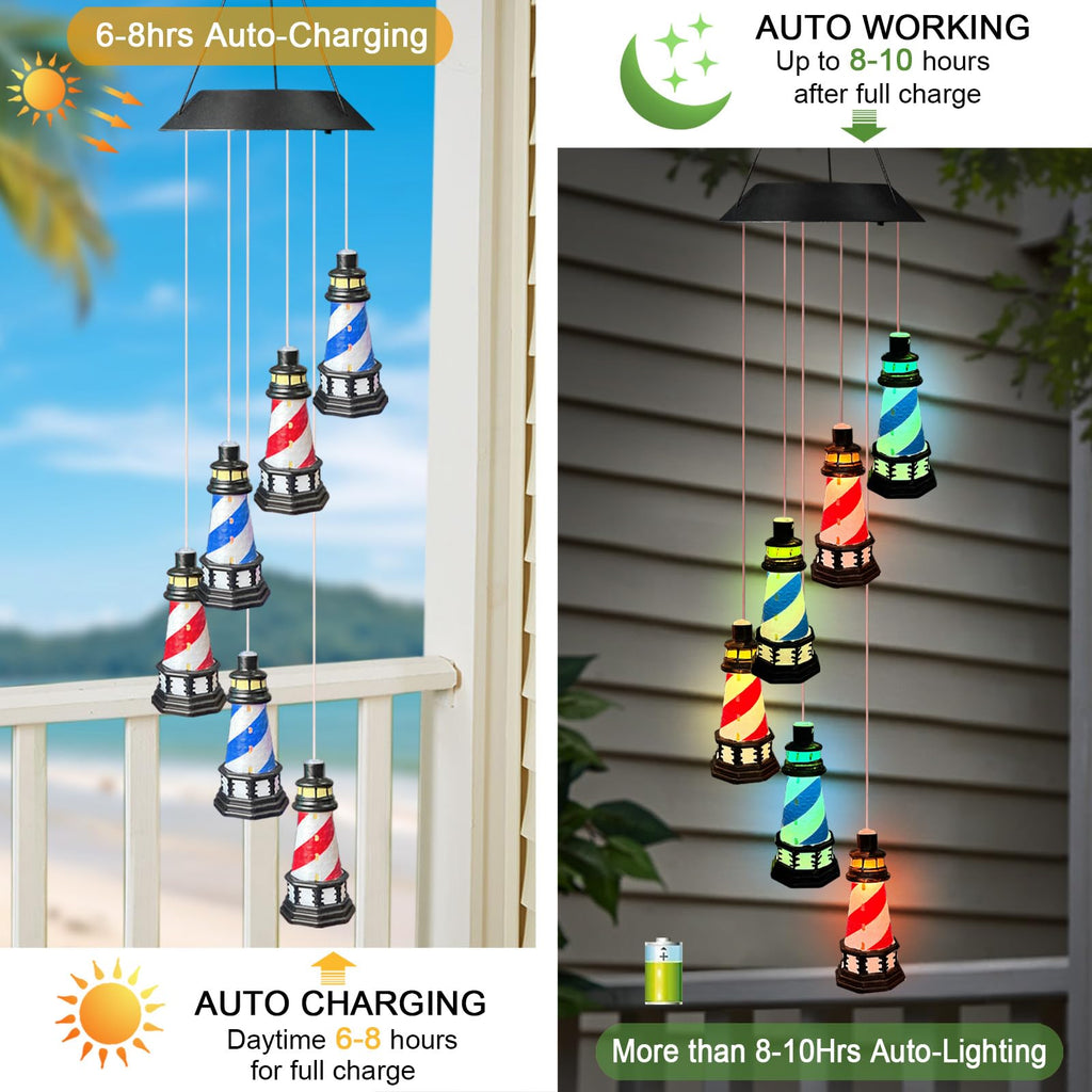 Color Changing LED Wind Chimes S589
