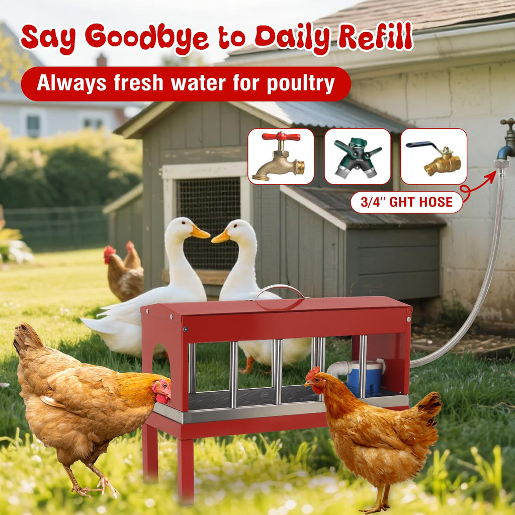 Stainless Steel Automatic Chicken Waterer N744