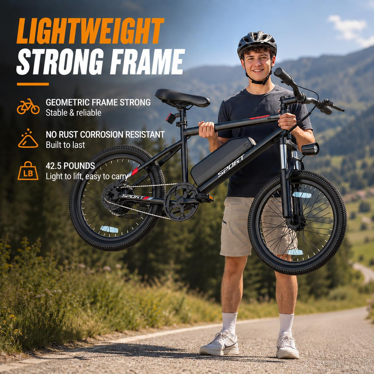 Electric Bike for Adults 1000W Peak Motor 20"/26" Mountain Ebike F31598
