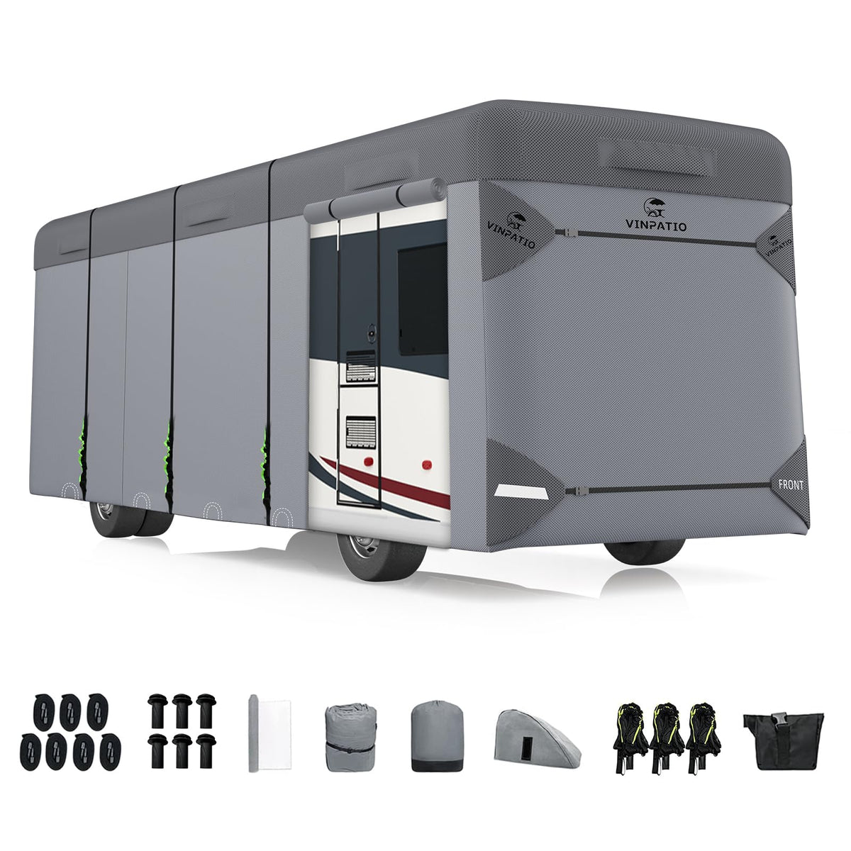 7 Layers Class A RV Cover with Straps K2448