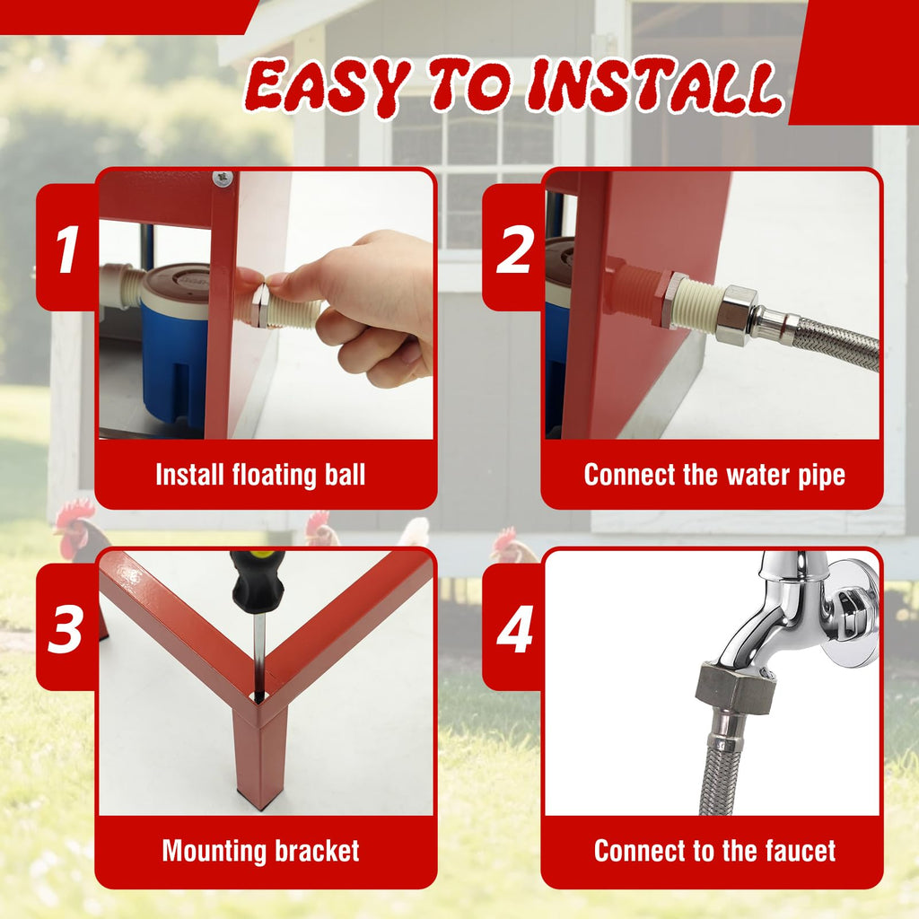 Stainless Steel Automatic Chicken Waterer N744