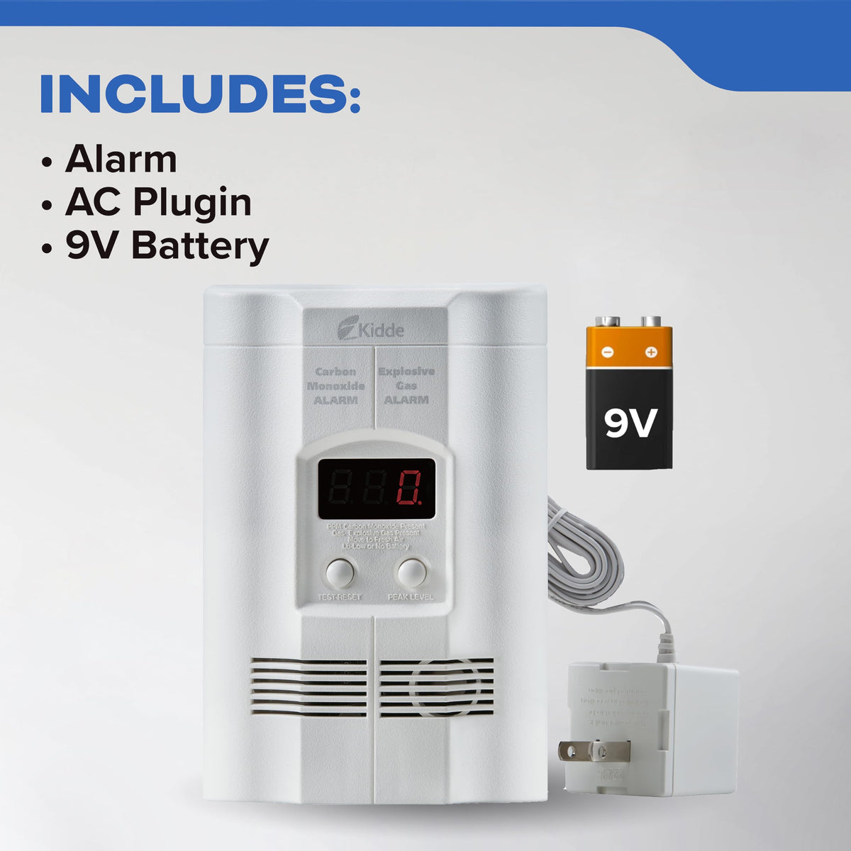 Carbon Monoxide & Explosive Gas Alarm with Digital Display B21253