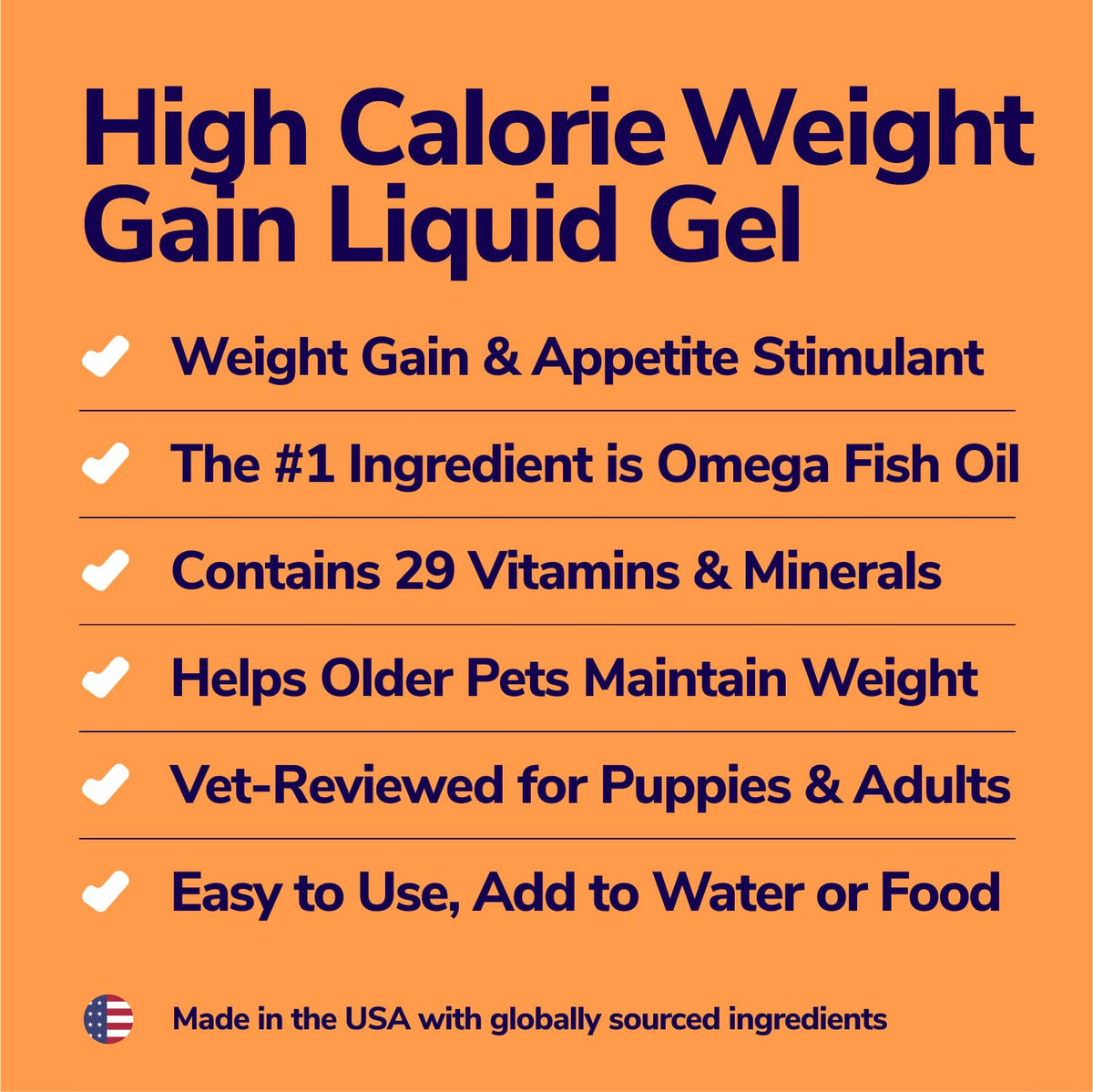 High-Calorie Weight Gainer Gel for Dogs & Cats X1698