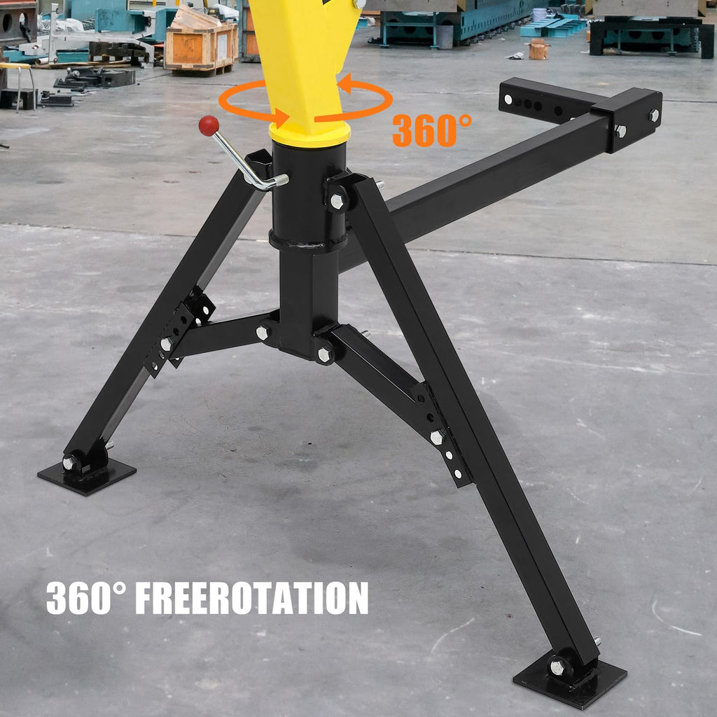 1000 lbs 360° Swivel Hydraulic Pickup Truck Crane A692219