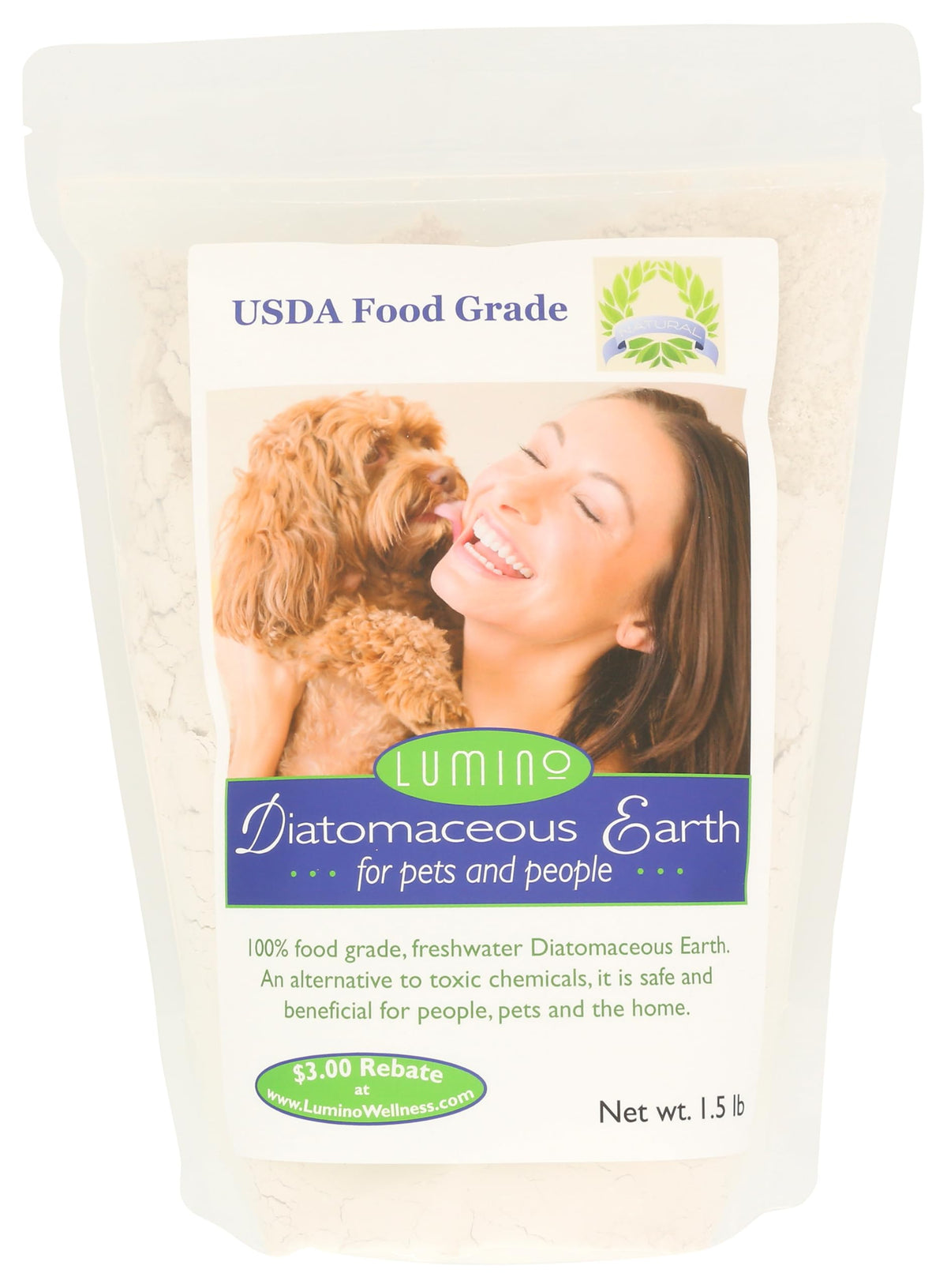Food Grade Diatomaceous Earth 1.5lb J55454