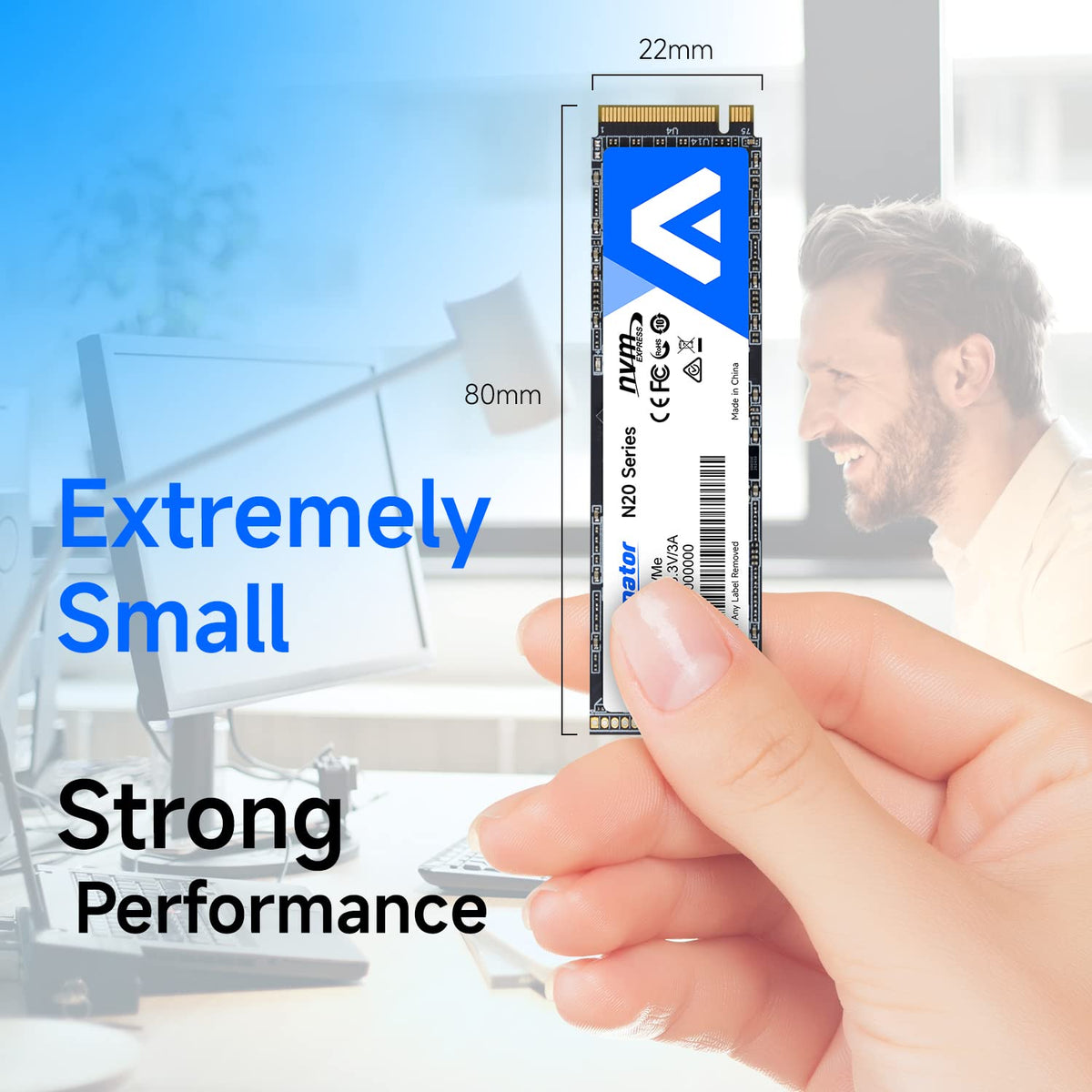 512GB NVMe M.2 2280 PCIe Gen3x4 Internal SSD E608
