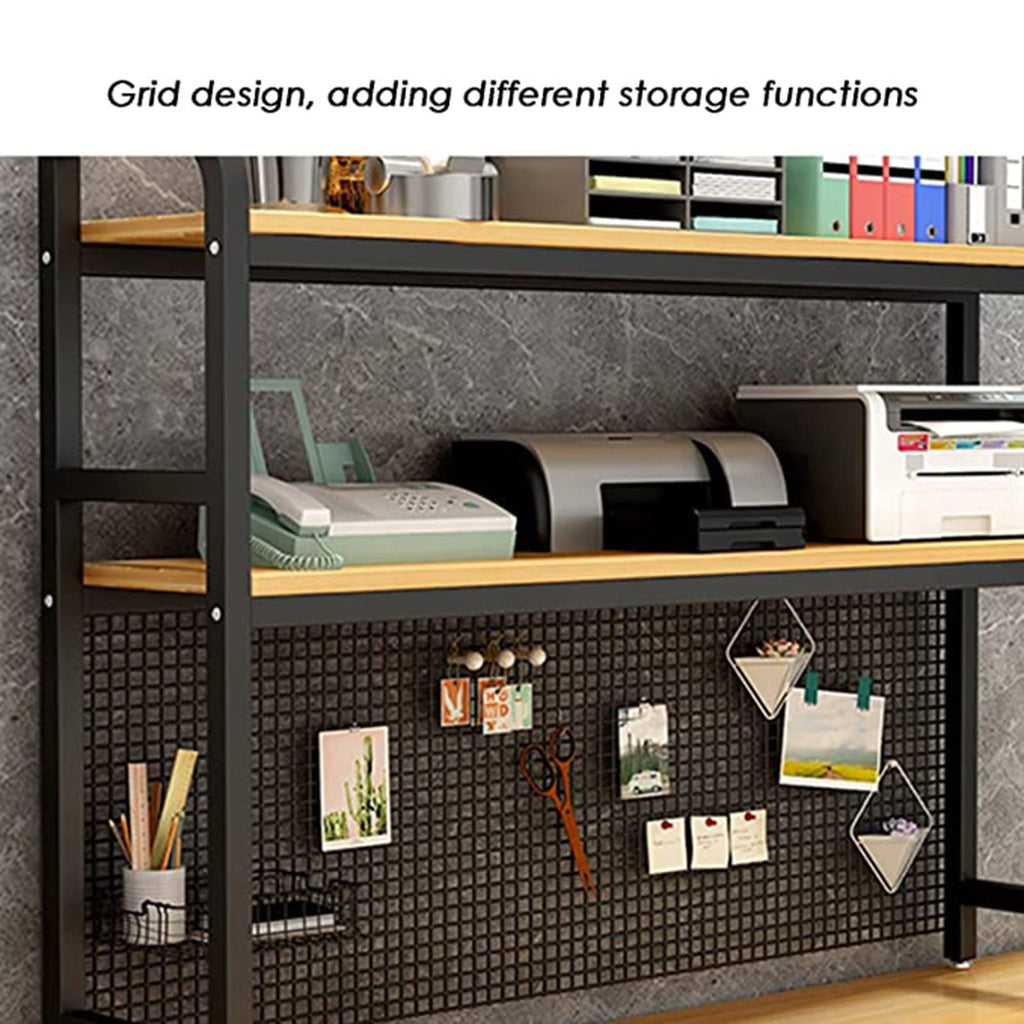 Adjustable Wood Metal Desktop Bookshelf P206447