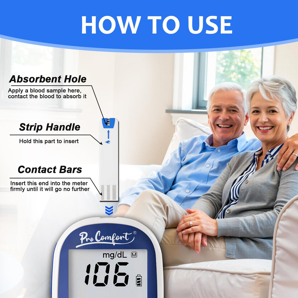 Glucose Test Strips 100 Count No Coding H745