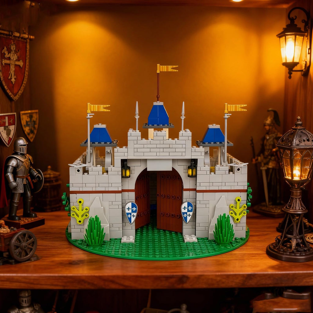 Medieval Knight Castle Building Blocks Set with 12 Knights Figures F567