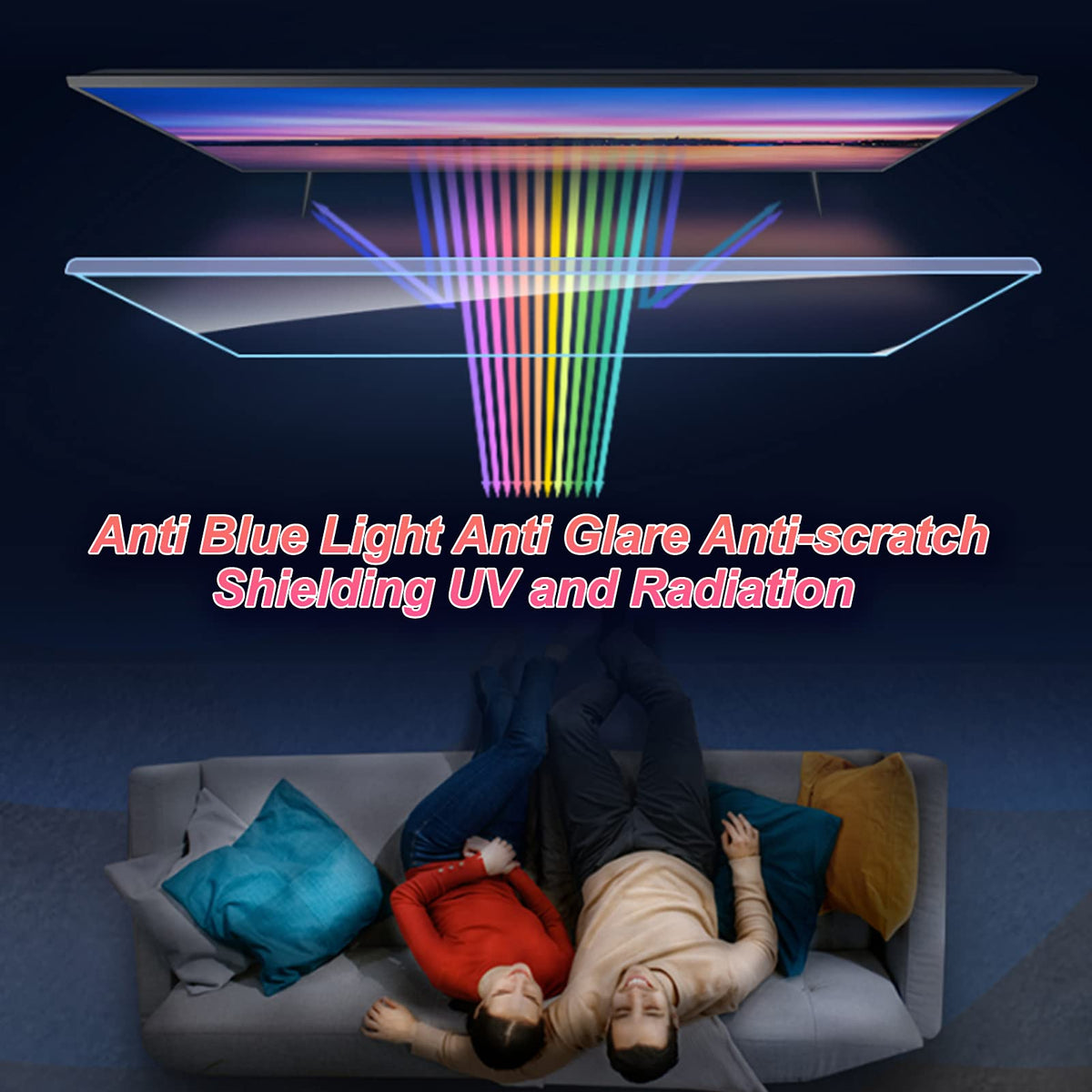 Anti-Glare Screen Protector for 32-75 Inch TV J41424