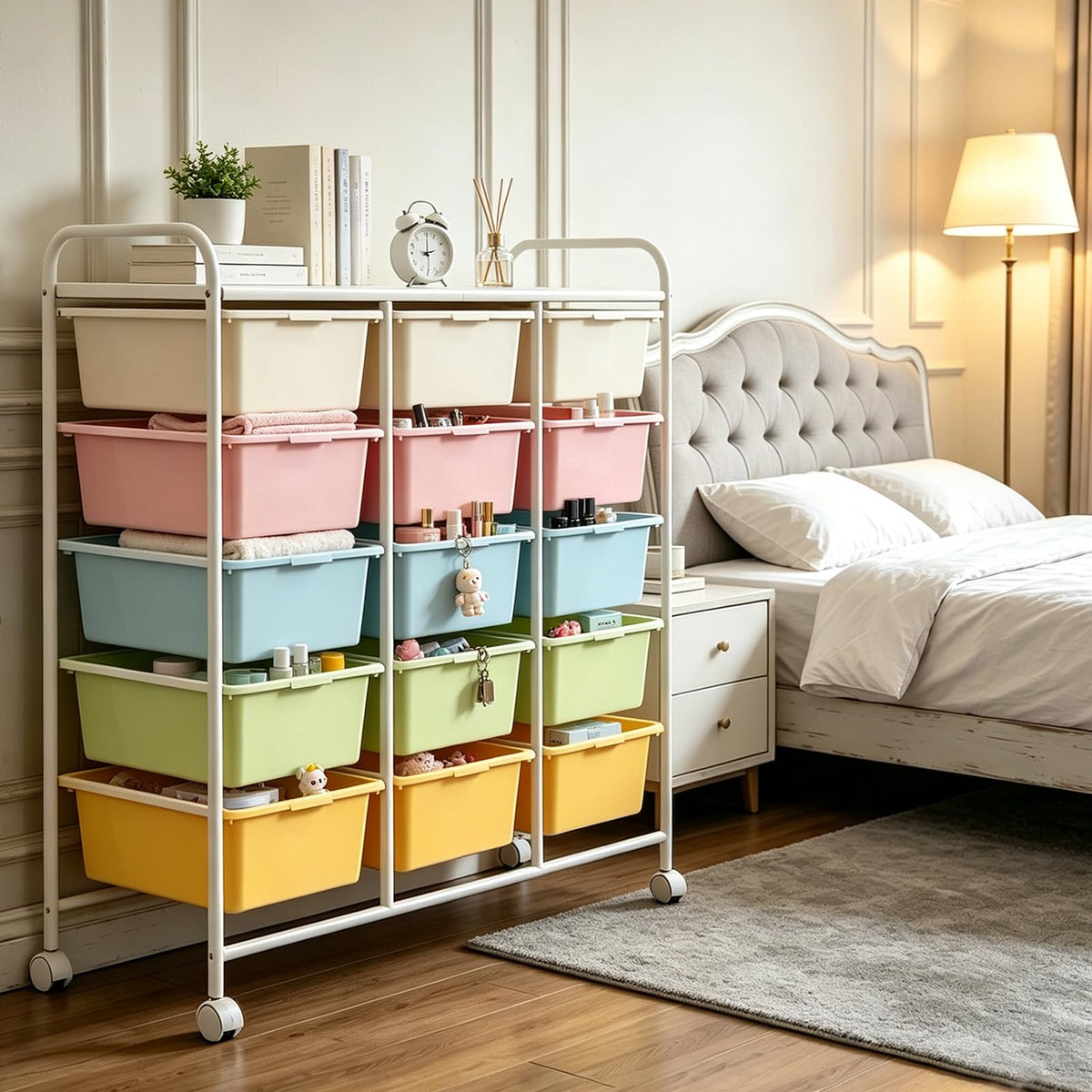 15 Drawer Rolling Storage Cart with Wheels R8942