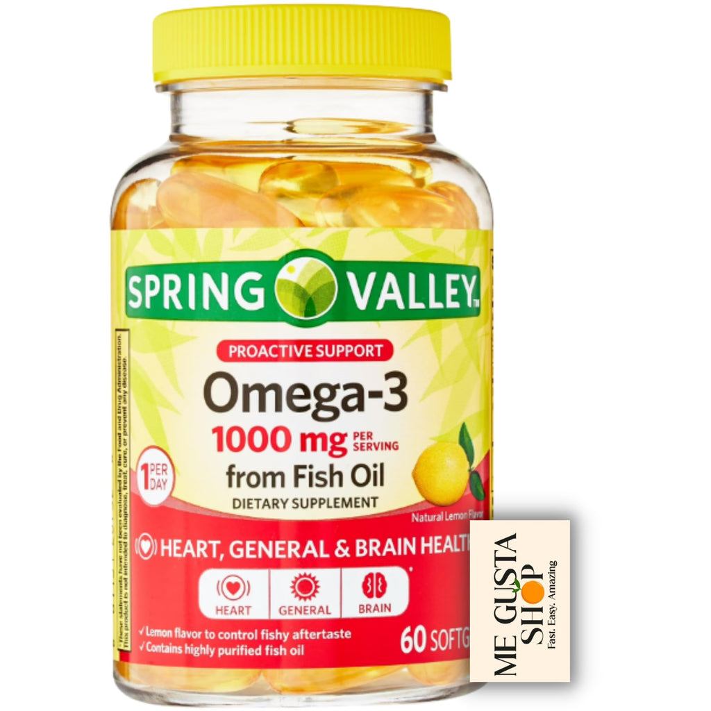 1000 mg Fish Oil Softgels 60 Count S3692