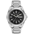 Stainless Steel Black Dial 43mm Field Watch E13846