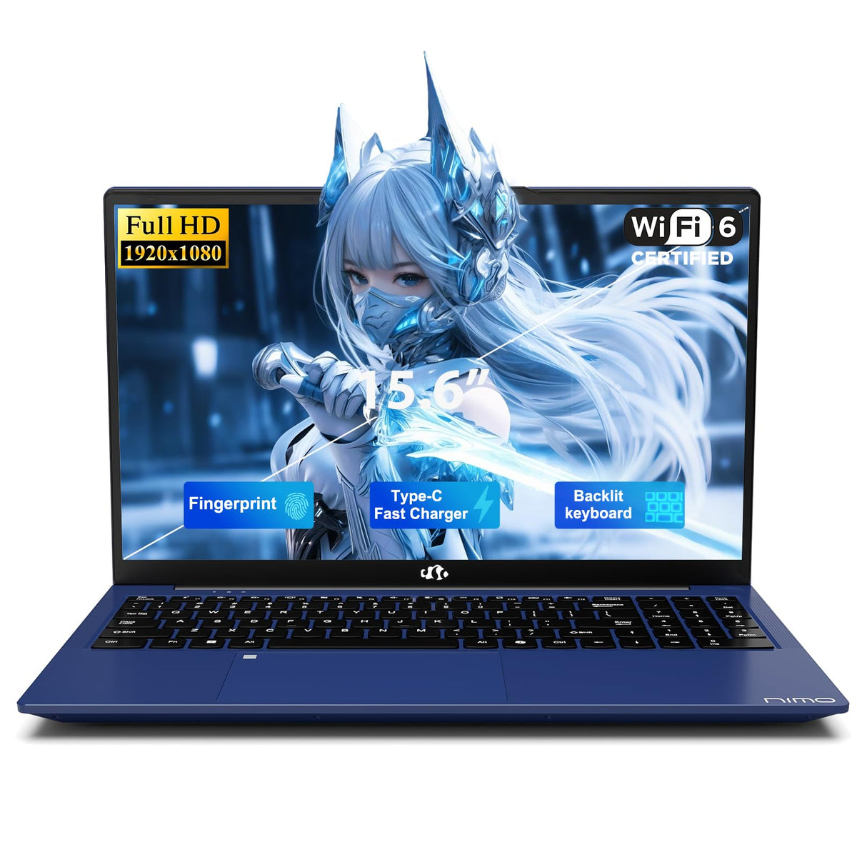 15.6" FHD Laptop, Intel 4 Cores, 8GB RAM, 256GB SSD I745523