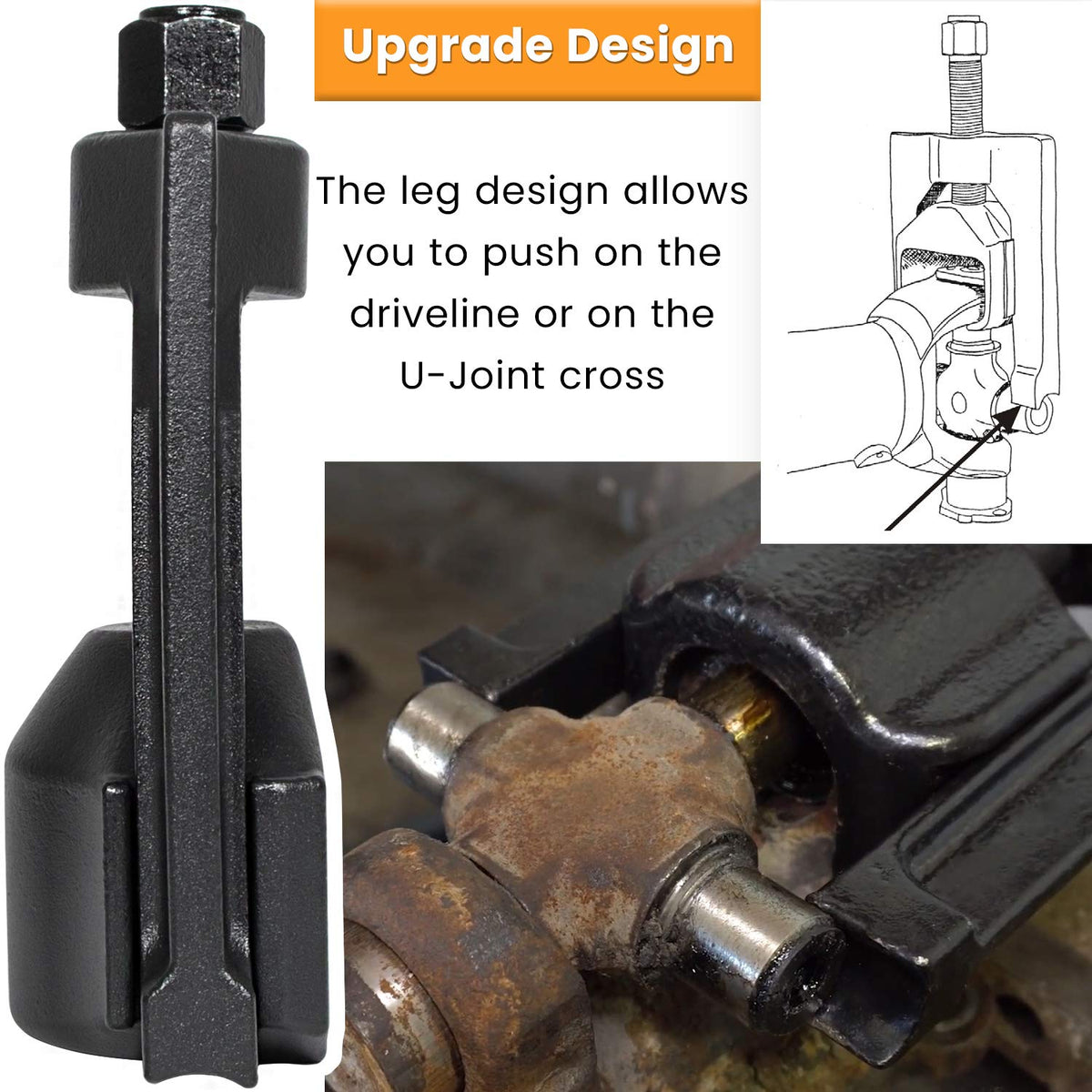 Heavy-Duty Universal Joint Puller Bearing Cup Installer Tool C224921