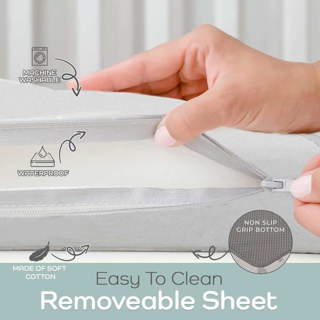 Pack and Play Mattress Topper 38" x 26" Trifold Foam C4447