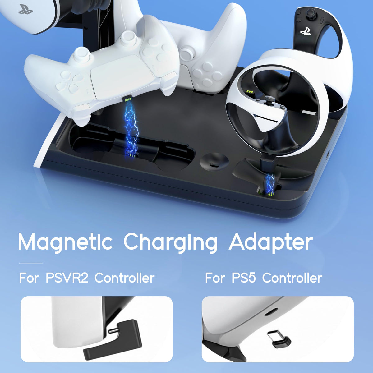 Controller Charging Dock with LED Light and Type-C Cable J262