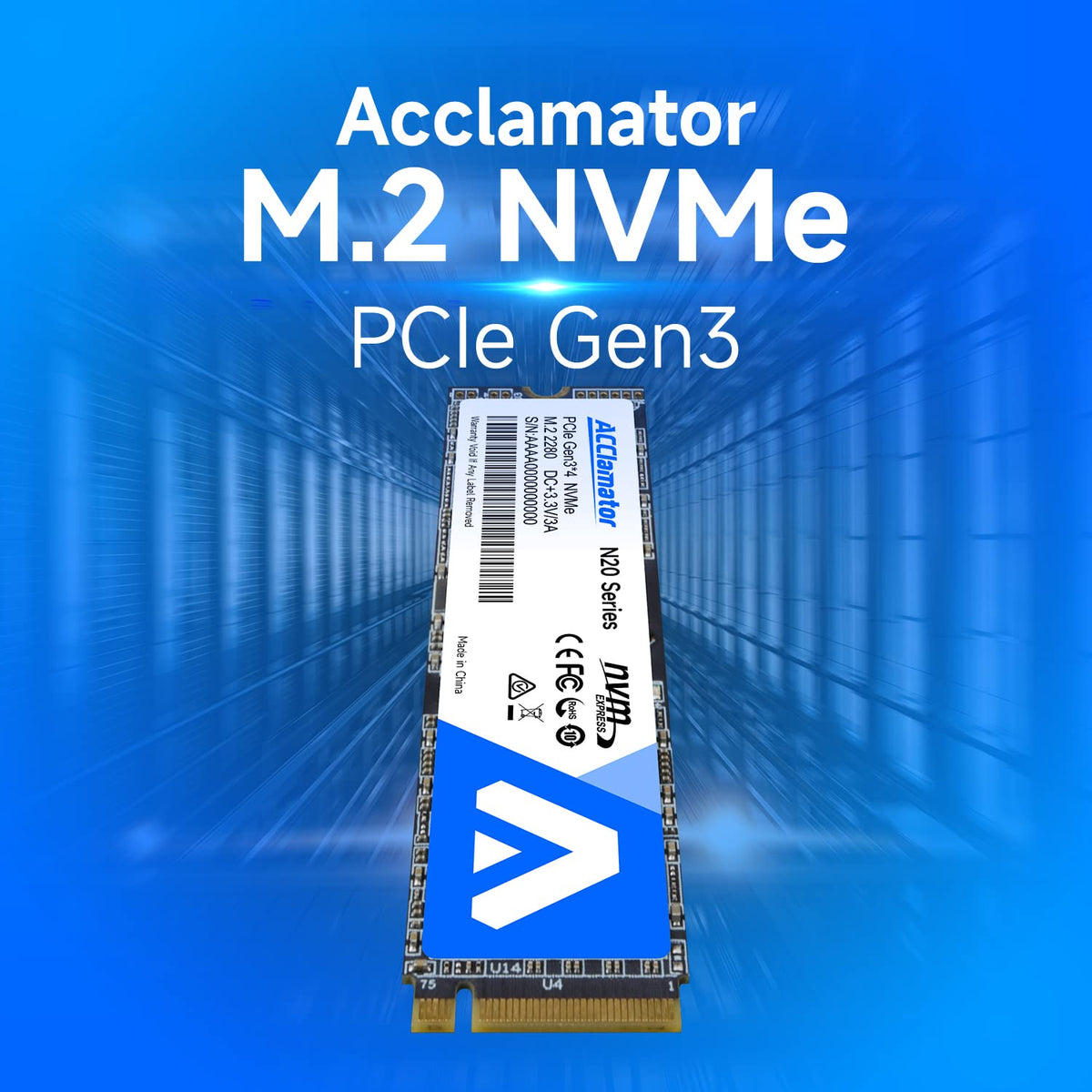512GB NVMe M.2 2280 PCIe Gen3x4 Internal SSD E608
