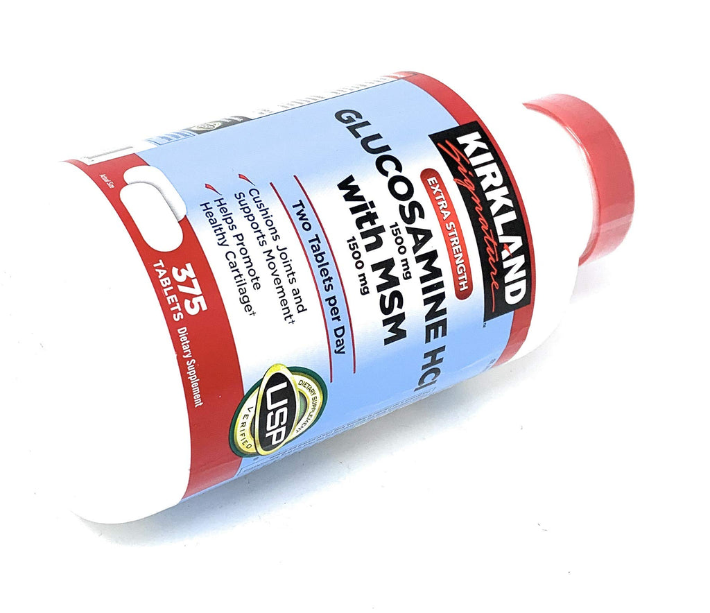 Extra Strength Glucosamine HCI 1500mg with MSM 1500mg 375-Count Tablets A939