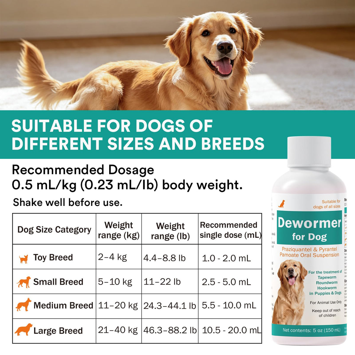 Dogs & Puppies Dewormer H322