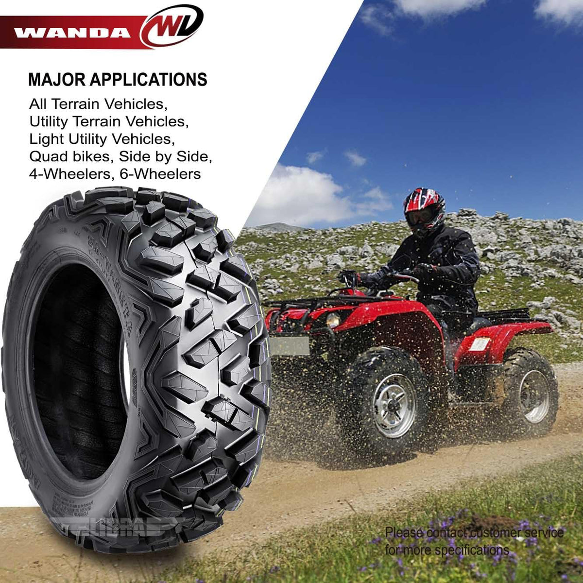 4 ATV Tires 19x7-8 G9276