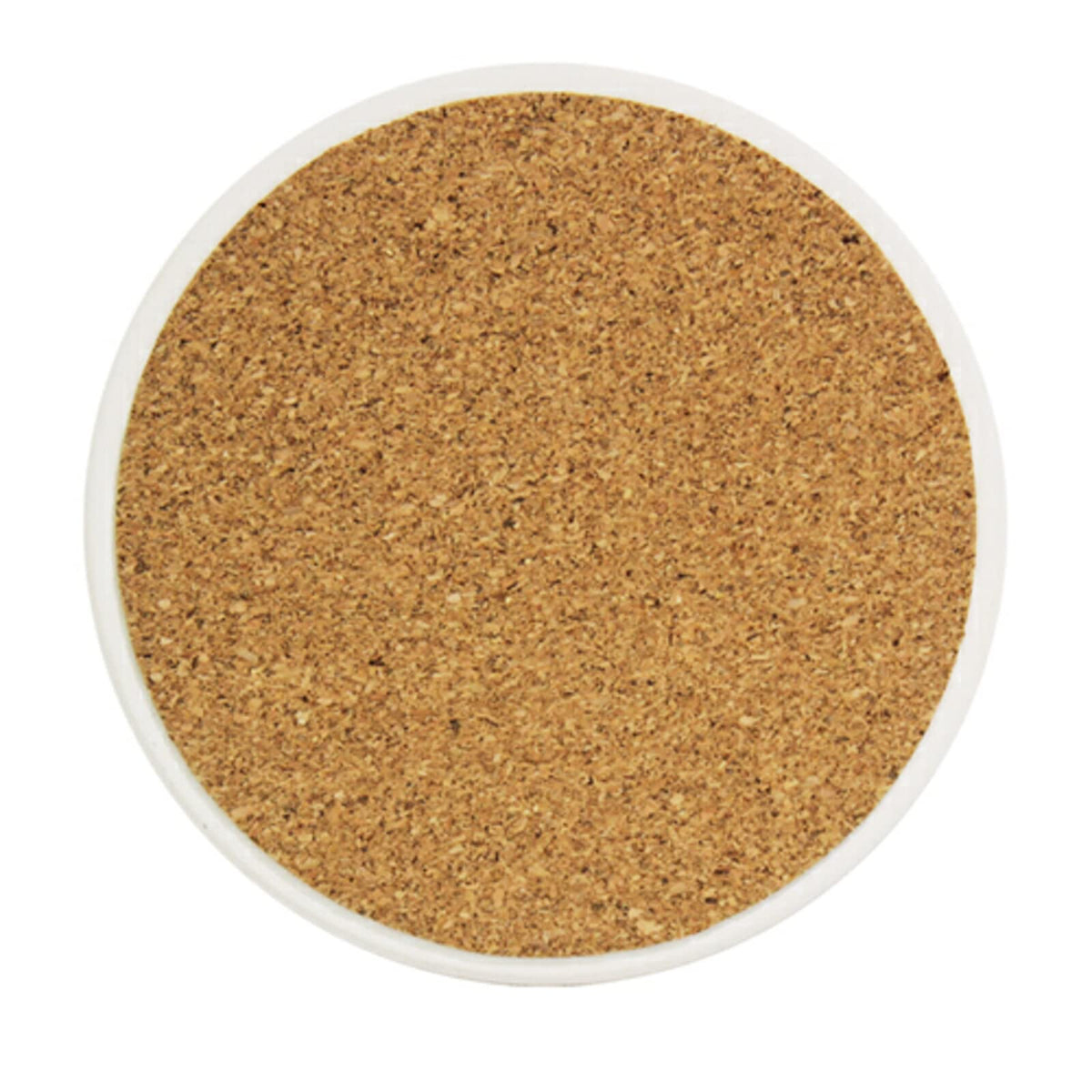 Black Ceramic Coasters Set with Cork Backing A678
