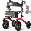 Walkers for Seniors with Seat Outdoor Rollator 12'' All Terrain P771