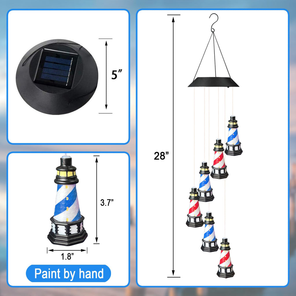 Color Changing LED Wind Chimes S589