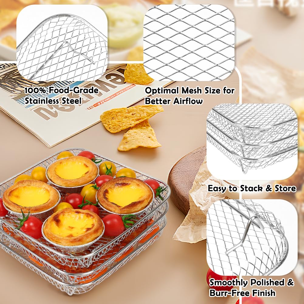 7 inch Square Air Fryer Rack B5236