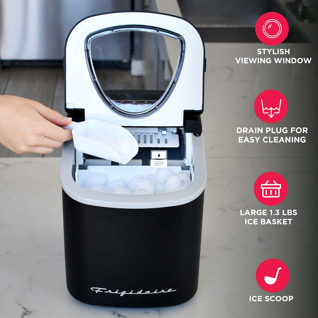 Compact Countertop Ice Maker 26 lb per Day Black D6785