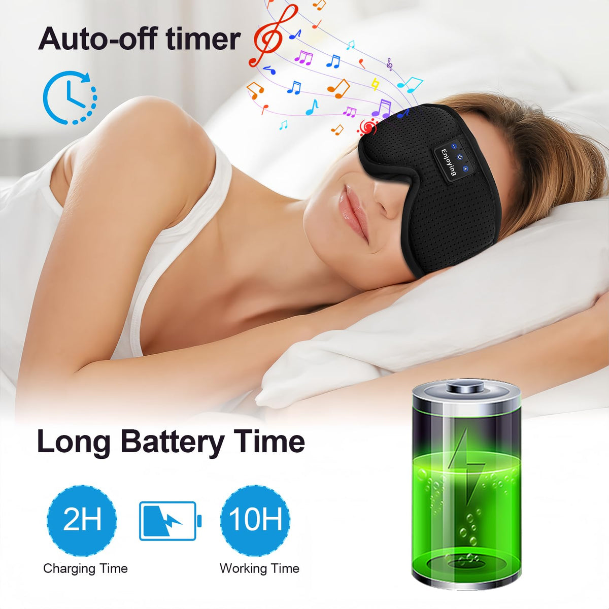 Sleep Mask with Bluetooth Headphones R148