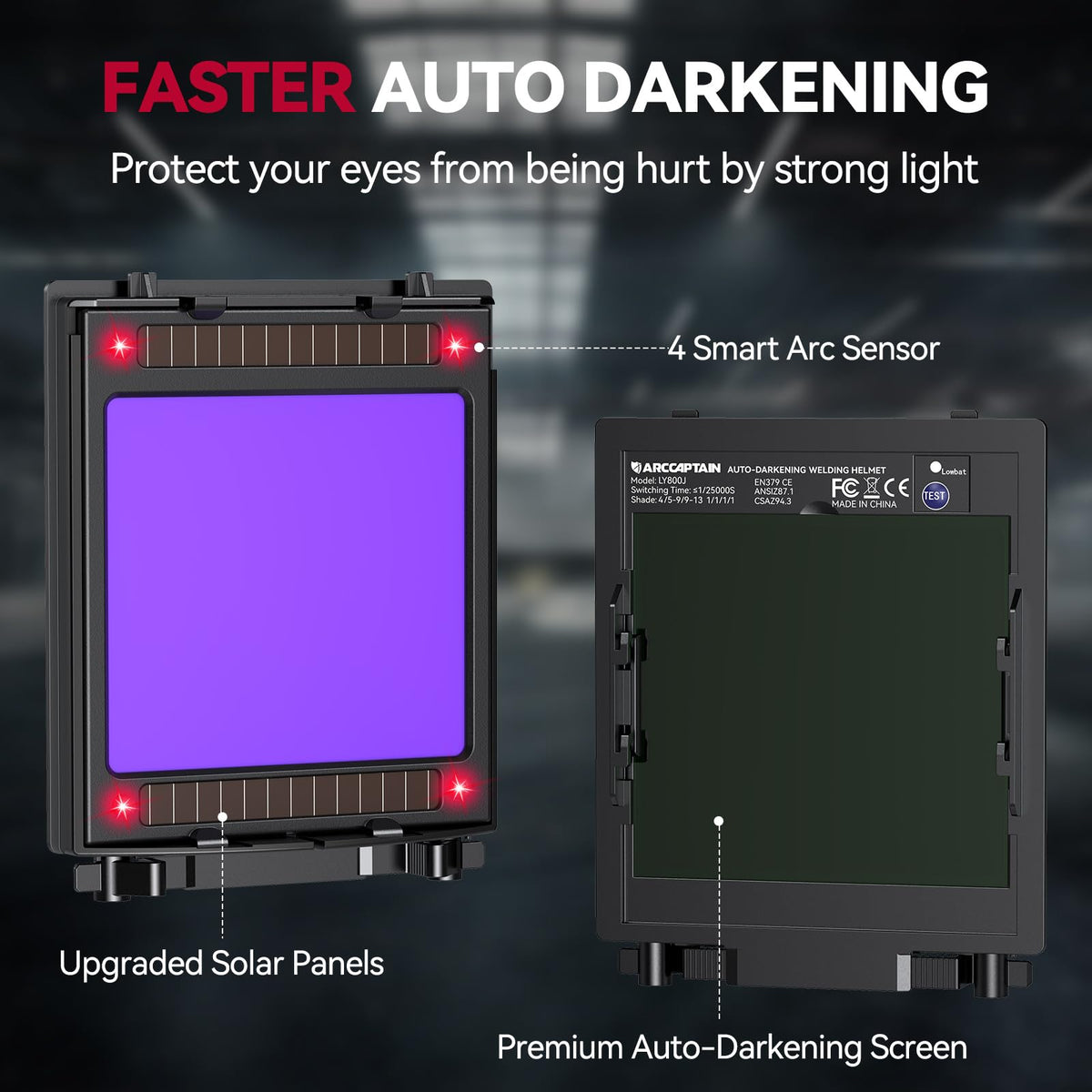 Auto Darkening Welding Helmet K915
