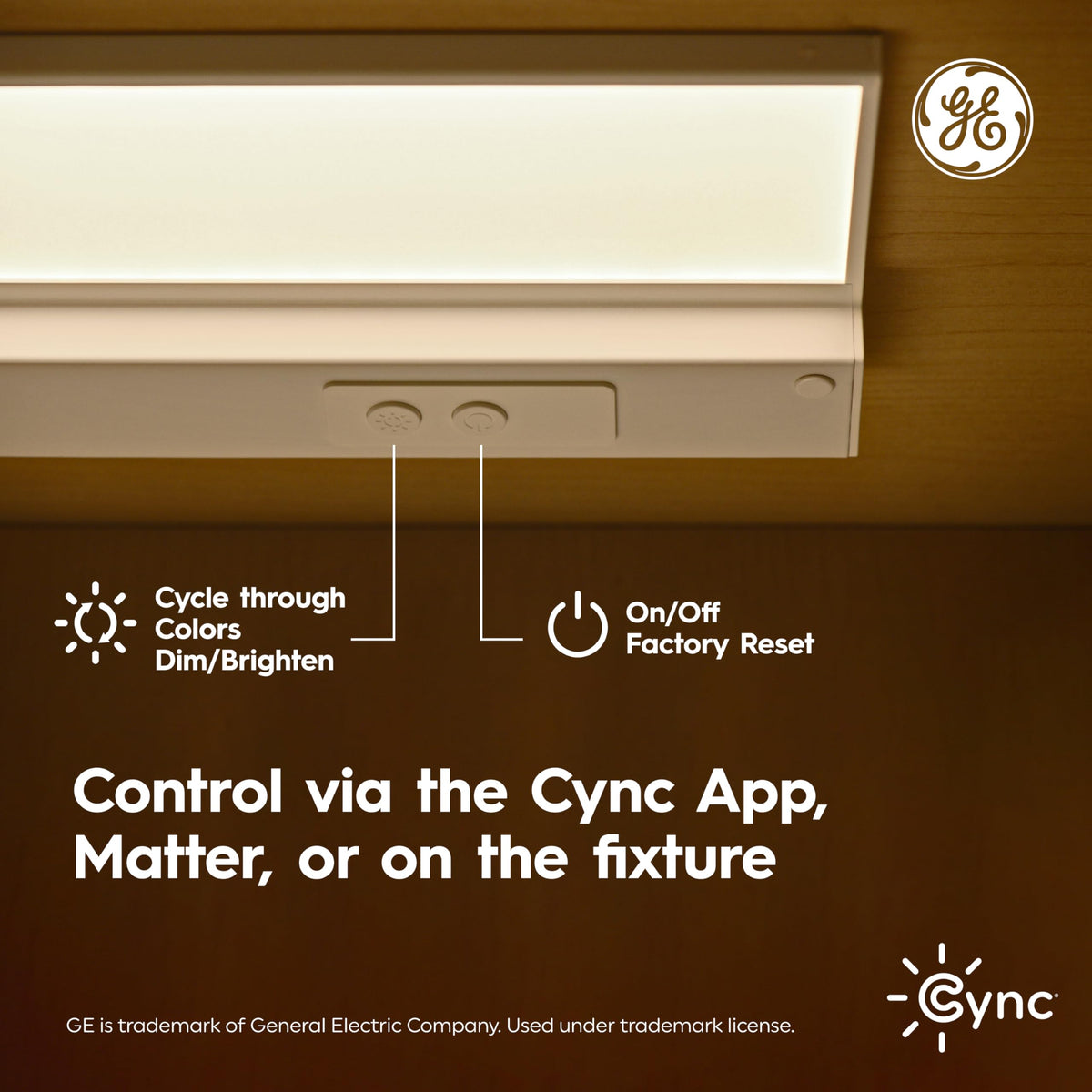 Smart LED Under Cabinet Light Bar, 24in S502