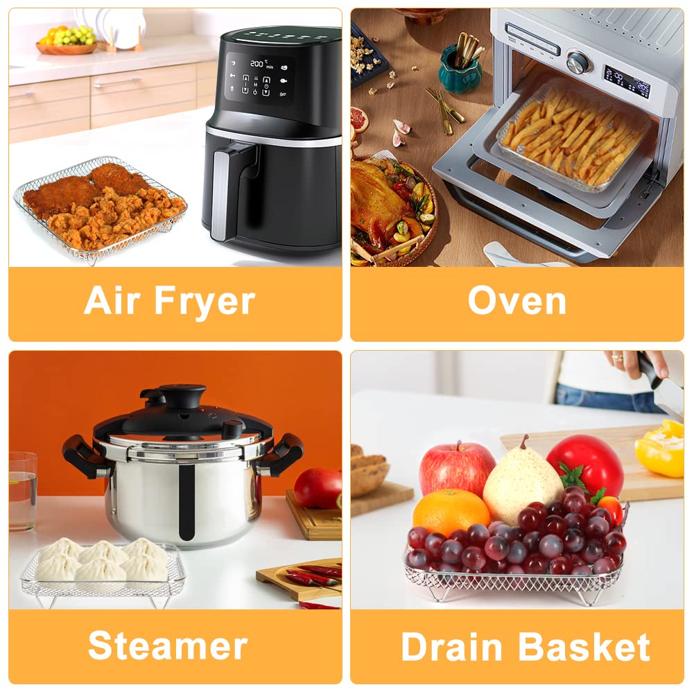 7 inch Square Air Fryer Rack B5236