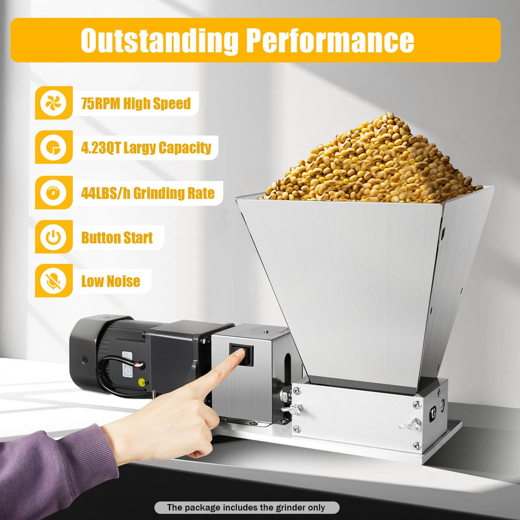 110V 60W Stainless Steel Grain Mill D809889