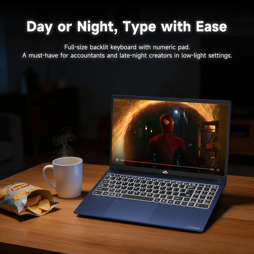 15.6" FHD Laptop, Intel 4 Cores, 8GB RAM, 256GB SSD I745523