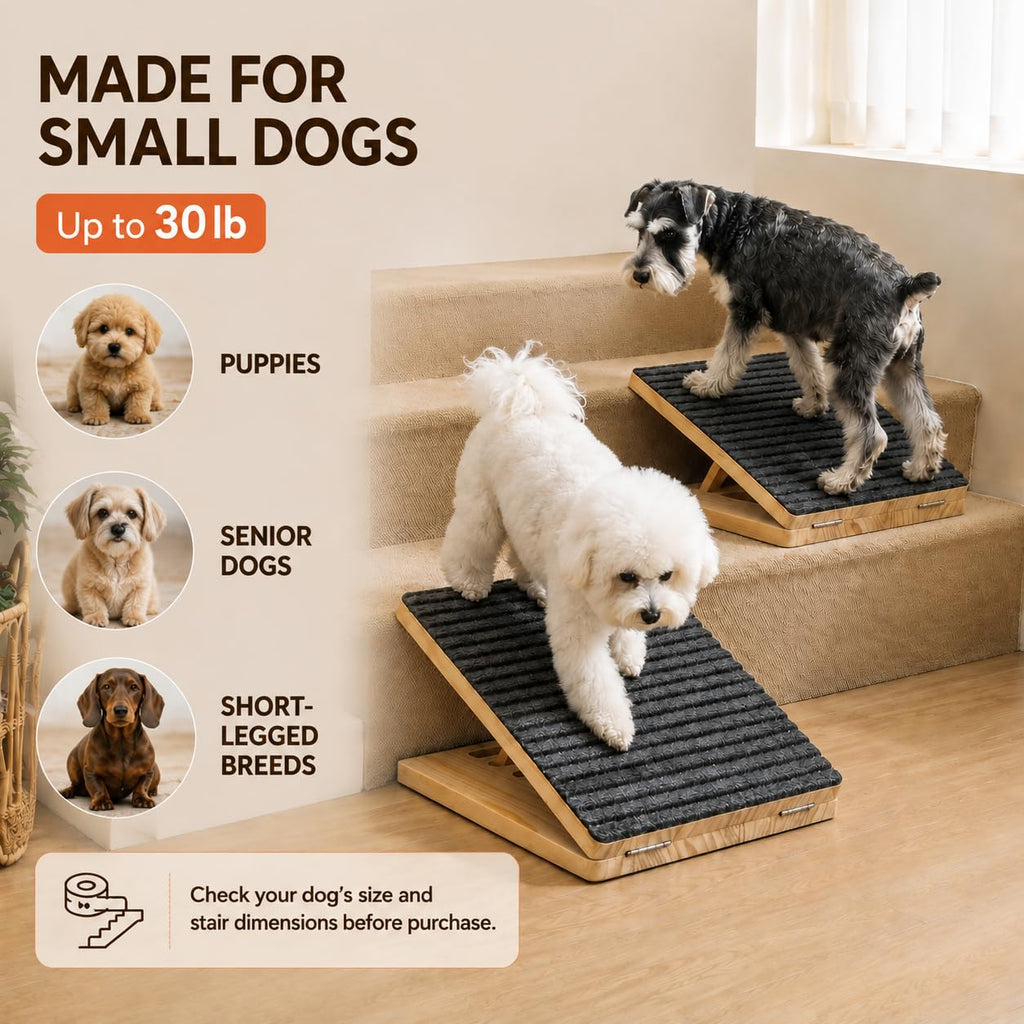 Adjustable Non-Slip Wooden Dog Ramp P314