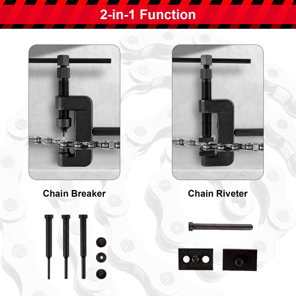 13 Pcs Motorcycle Chain Breaker Tool Kit Y505581