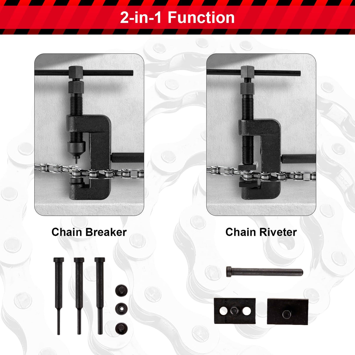 13 Pcs Motorcycle Chain Breaker Tool Kit Y505581
