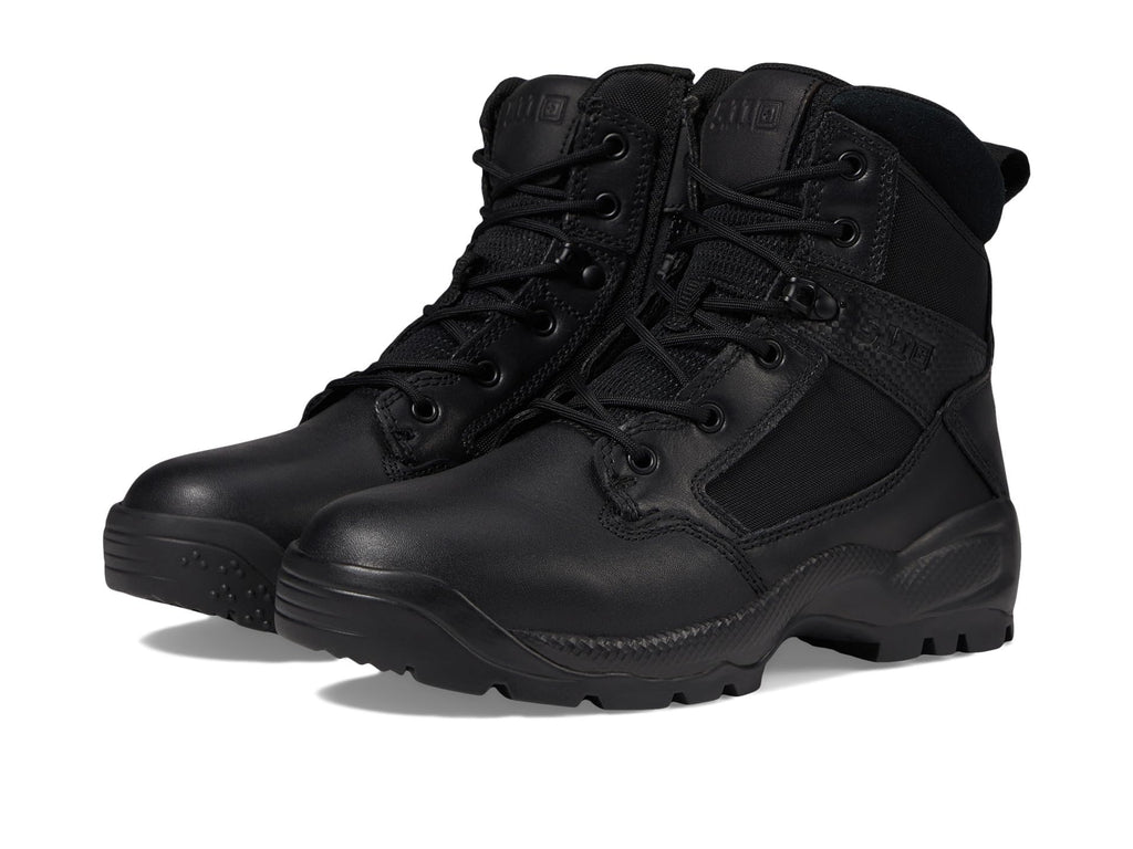Black 6-Inch Side-Zip Work Boots R337