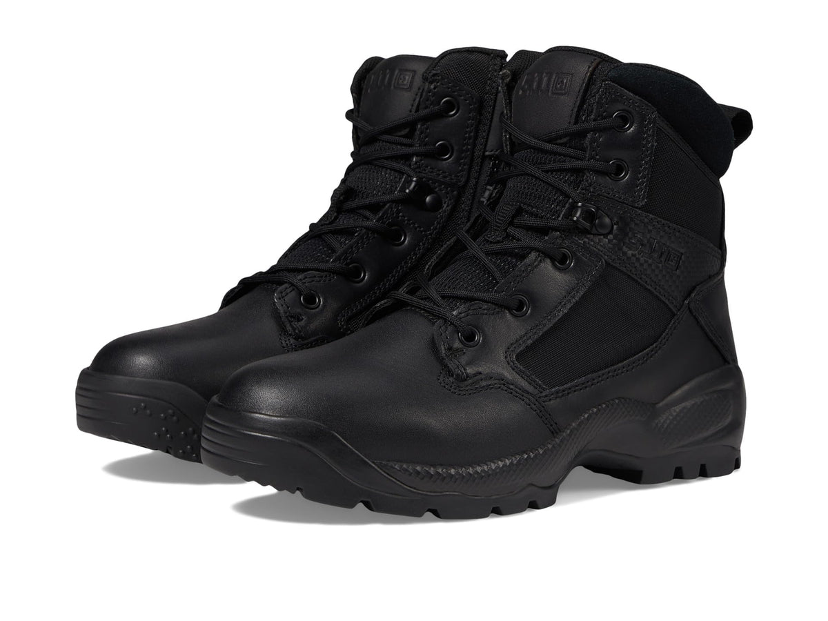 Black 6-Inch Side-Zip Work Boots R337
