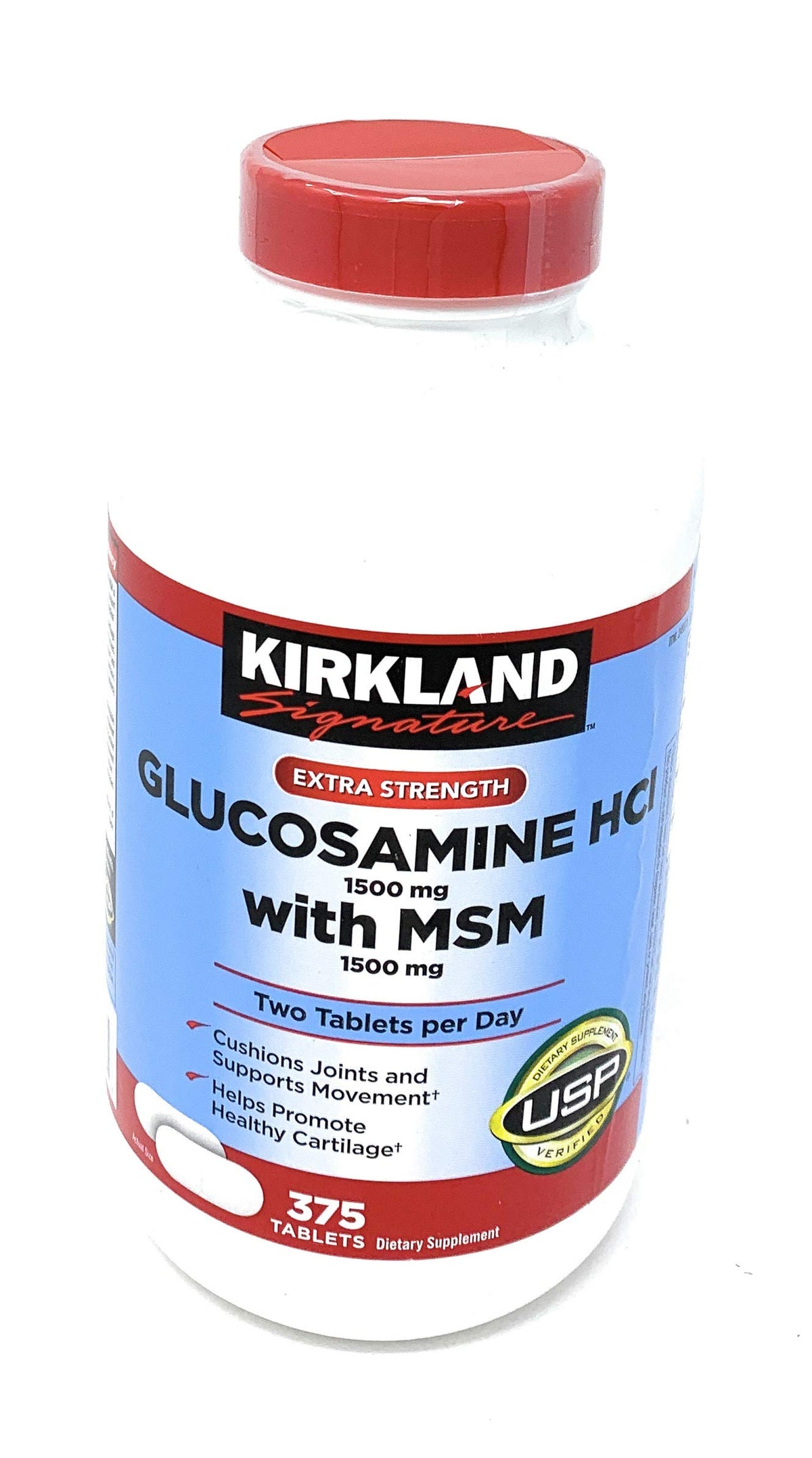 Extra Strength Glucosamine HCI 1500mg with MSM 1500mg 375-Count Tablets A939