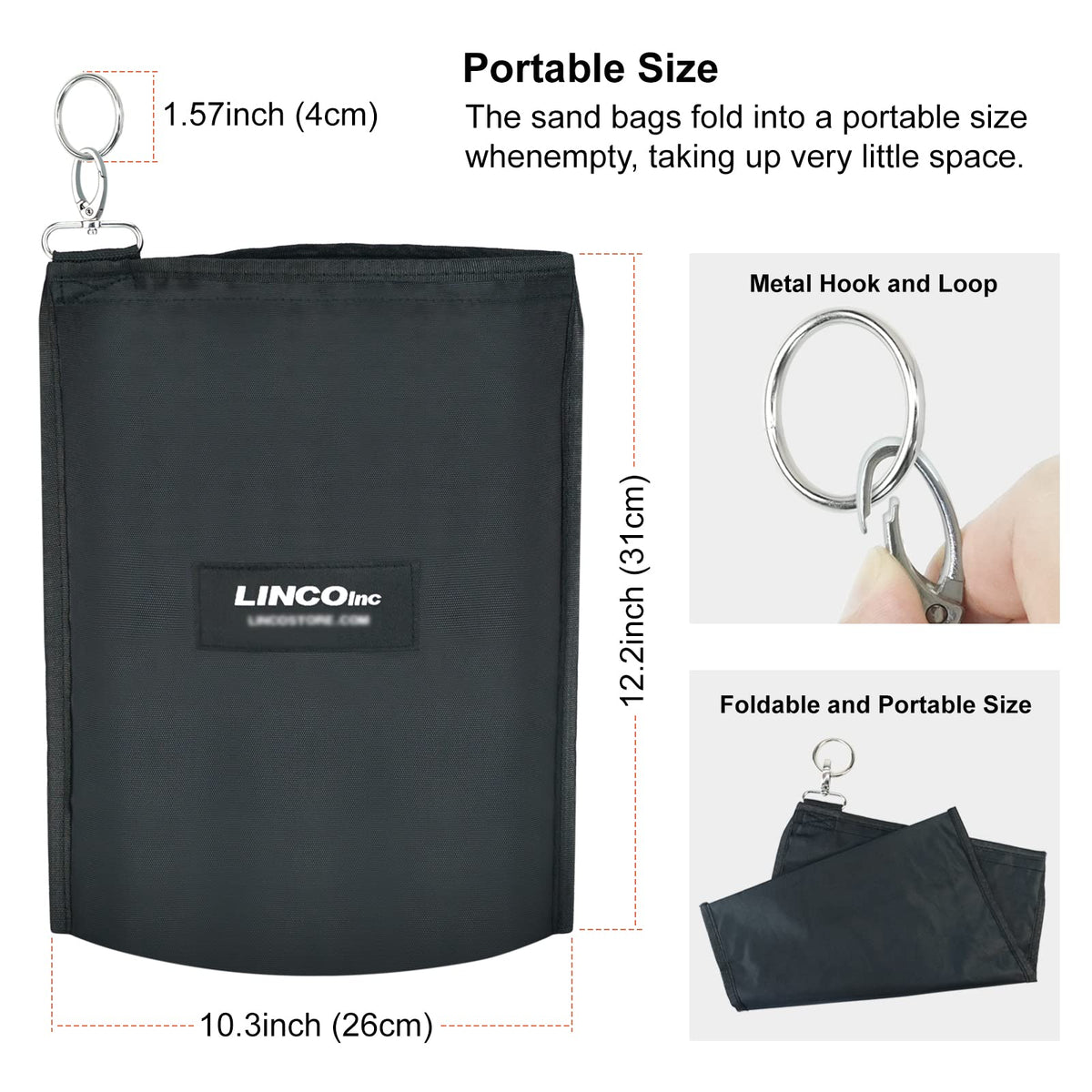 Adjustable Photography Backdrop Stand Kit with Carrying Bag D61299