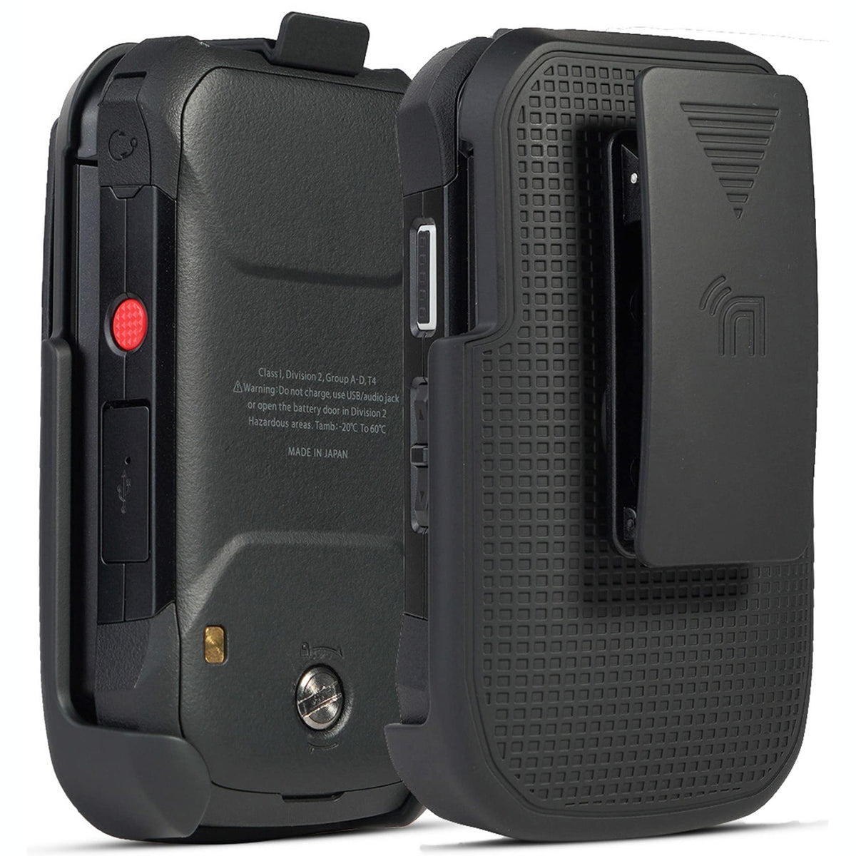 Black Rugged Flip Phone C7566