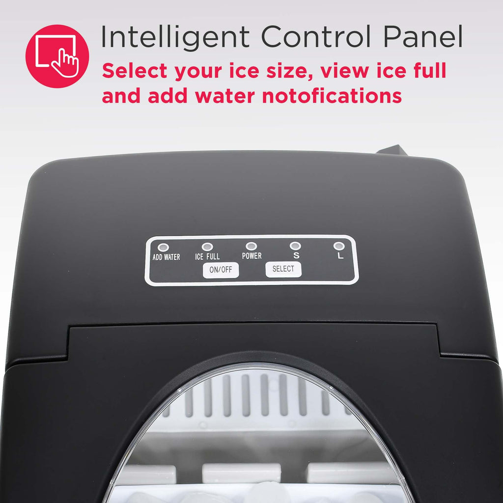 Compact Countertop Ice Maker 26 lb per Day Black D6785